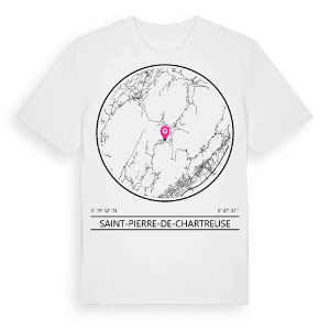 Saint-Pierre-de-Chartreuse t-shirt – ekologisk bomull t-shirt från Pinshirt