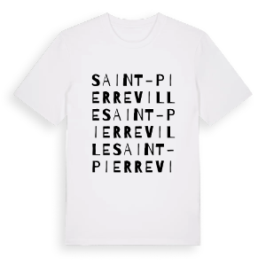 Saint-Pierreville ordlek t-shirt – ekologisk bomull t-shirt från Pinshirt