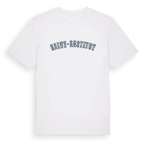 Saint-Restitut college t-shirt – ekologisk bomull t-shirt från Pinshirt