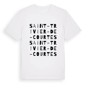 Saint-Trivier-de-Courtes ordlek t-shirt – ekologisk bomull t-shirt från Pinshirt