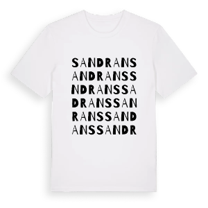 Sandrans ordlek t-shirt – ekologisk bomull t-shirt från Pinshirt