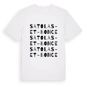 Satolas-et-Bonce ordlek t-shirt – ekologisk bomull t-shirt från Pinshirt
