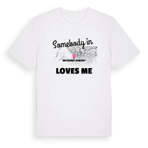 Någon i Seyssinet-Pariset älskar mig t-shirt – ekologisk bomull t-shirt från Pinshirt