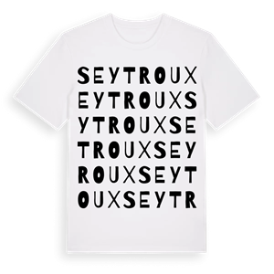 Seytroux ordlek t-shirt – ekologisk bomull t-shirt från Pinshirt