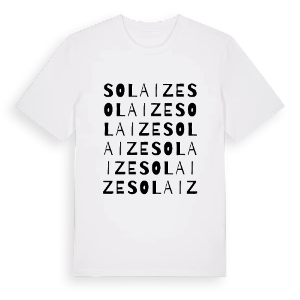 Solaize ordlek t-shirt – ekologisk bomull t-shirt från Pinshirt