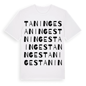 Taninges ordlek t-shirt – ekologisk bomull t-shirt från Pinshirt