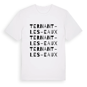 Ternant-les-Eaux ordlek t-shirt – ekologisk bomull t-shirt från Pinshirt