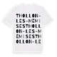 Thollon-les-Mémises ordlek t-shirt