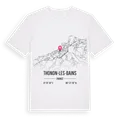 Thonon-les-Bains karta t-shirt