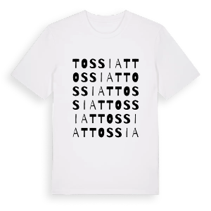 Tossiat ordlek t-shirt – ekologisk bomull t-shirt från Pinshirt