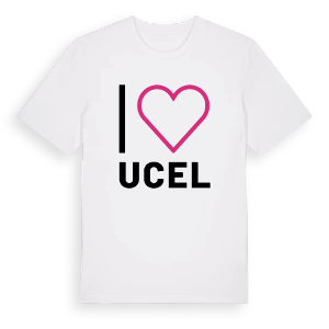 Jag älskar Ucel t-shirt stort tryck – ekologisk bomull t-shirt från Pinshirt