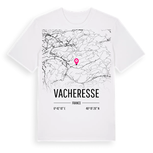 Vacheresse karta t-shirt – ekologisk bomull t-shirt från Pinshirt