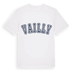 Vailly college t-shirt – ekologisk bomull t-shirt från Pinshirt