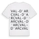 Val-d'Arc ordlek t-shirt