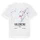 Vallorcine karta t-shirt