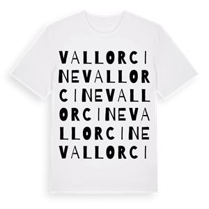 Vallorcine ordlek t-shirt – ekologisk bomull t-shirt från Pinshirt