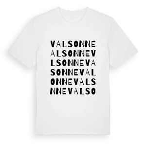 Valsonne ordlek t-shirt – ekologisk bomull t-shirt från Pinshirt