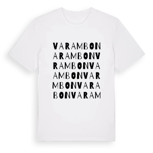 Varambon ordlek t-shirt – ekologisk bomull t-shirt från Pinshirt