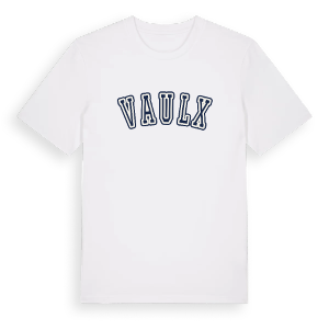 Vaulx college t-shirt – ekologisk bomull t-shirt från Pinshirt
