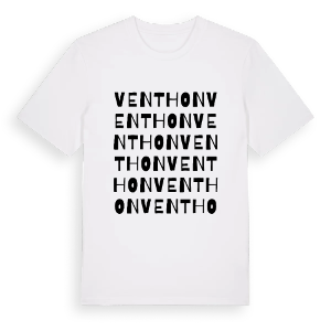 Venthon ordlek t-shirt – ekologisk bomull t-shirt från Pinshirt
