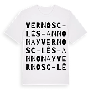 Vernosc-lès-Annonay ordlek t-shirt – ekologisk bomull t-shirt från Pinshirt