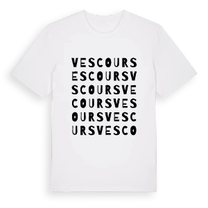 Vescours ordlek t-shirt – ekologisk bomull t-shirt från Pinshirt