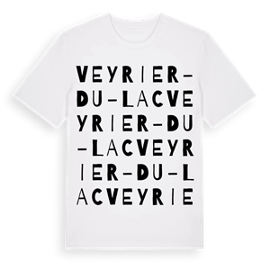 Veyrier-du-Lac ordlek t-shirt – ekologisk bomull t-shirt från Pinshirt