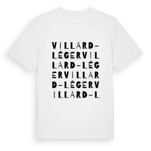 Villard-Léger ordlek t-shirt – ekologisk bomull t-shirt från Pinshirt