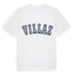 Villaz college t-shirt – ekologisk bomull t-shirt från Pinshirt