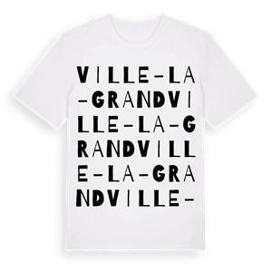 Ville-la-Grand ordlek t-shirt – ekologisk bomull t-shirt från Pinshirt