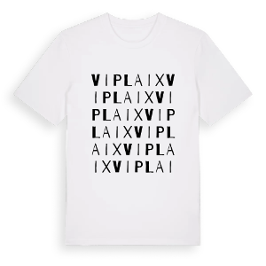 Viplaix ordlek t-shirt – ekologisk bomull t-shirt från Pinshirt