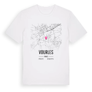 Vourles karta t-shirt – ekologisk bomull t-shirt från Pinshirt