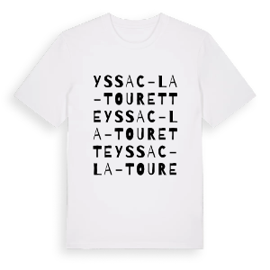 Yssac-la-Tourette ordlek t-shirt – ekologisk bomull t-shirt från Pinshirt