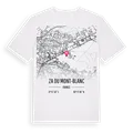ZA du Mont-Blanc karta t-shirt