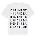 ZA du Mont-Blanc ordlek t-shirt