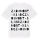 ZA du Mont-Blanc ordlek t-shirt