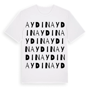 Aydın ordlek t-shirt – ekologisk bomull t-shirt från Pinshirt