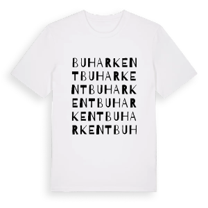 Buharkent ordlek t-shirt – ekologisk bomull t-shirt från Pinshirt