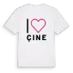 Jag älskar Çine t-shirt stort tryck