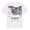 Ege Bölgesi karta t-shirt