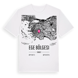 Ege Bölgesi karta t-shirt – ekologisk bomull t-shirt från Pinshirt