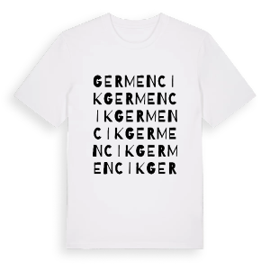 Germencik ordlek t-shirt – ekologisk bomull t-shirt från Pinshirt