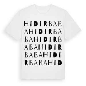 Hıdırbaba ordlek t-shirt – ekologisk bomull t-shirt från Pinshirt