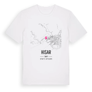 Hisar karta t-shirt – ekologisk bomull t-shirt från Pinshirt
