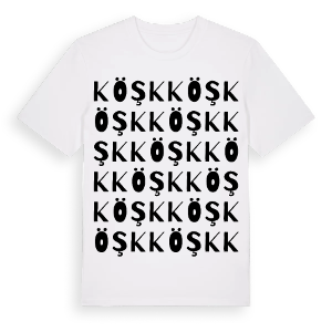 Köşk ordlek t-shirt – ekologisk bomull t-shirt från Pinshirt