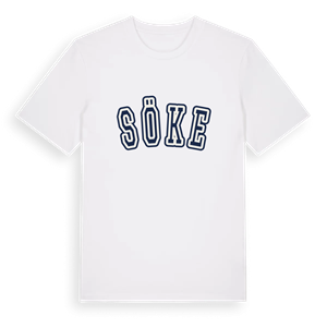 Söke college t-shirt – ekologisk bomull t-shirt från Pinshirt