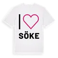 Jag älskar Söke t-shirt stort tryck
