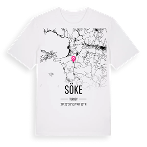 Söke karta t-shirt – ekologisk bomull t-shirt från Pinshirt