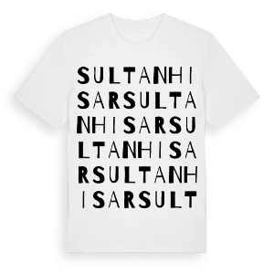 Sultanhisar ordlek t-shirt – ekologisk bomull t-shirt från Pinshirt