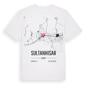 Sultanhisar karta t-shirt – ekologisk bomull t-shirt från Pinshirt